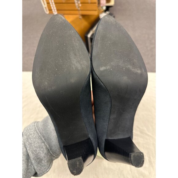 Studio Works Womens Navy Blue Tall Heels Size 8M Venus Style - Picture 5 of 6